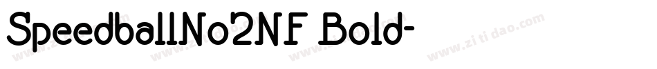 SpeedballNo2NF Bold字体转换